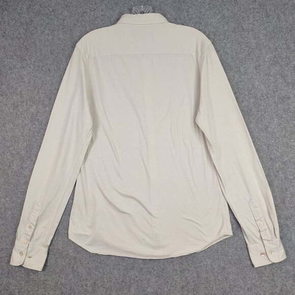 Scotch And Soda Shirt Men's Sz S Ivory Slim Fit Occasion Button Down All Cotton - Picture 7 of 16